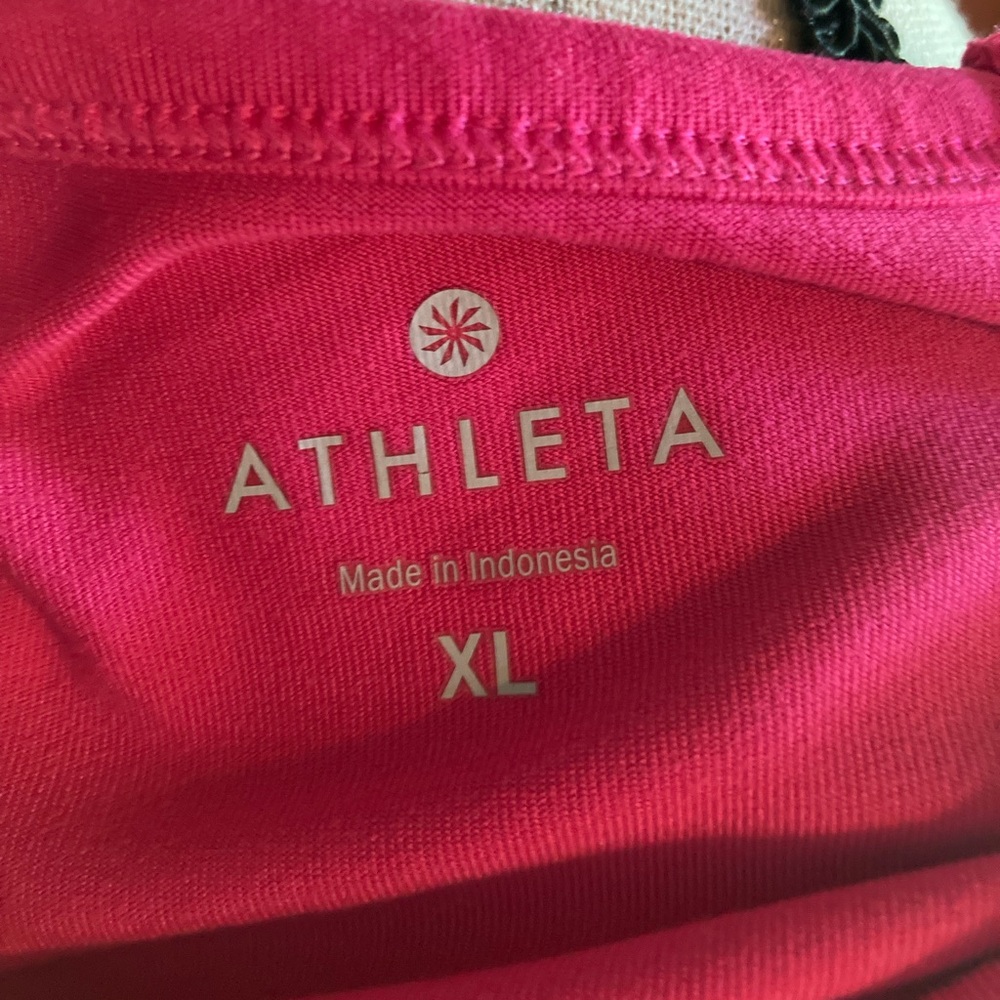 Athleta Long Sleeve Activewear Athletic Athleisure Top Pink Sz XLarge - Picture 6 of 6